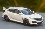 White 1:64 Scale TSM Diecast Honda Civic Type R Model