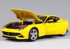 Red / Yellow 1:24 Bburago Diecast Ferrari F12 Berlinetta Model