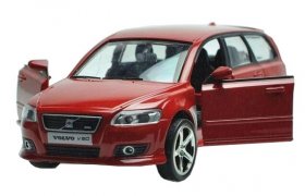 Black / Blue / White / Red 1:32 Kids Diecast Volvo V50 Toy