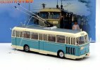 Blue-White 1:64 Scale NO.115 Diecast Skoda 8TR Trolley Bus Model