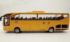 Yellow Kids Pull-Back Function Die-Cast School Bus Toy