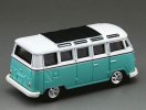 Kids 1:64 Scale Green / Blue / Yellow Diecast VW T1 Bus Toy