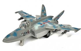 Blue / Army Green / Brown Kids Die-Cast MIG-25 Fighter Toy