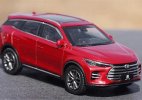 Red 1:43 Scale Plastics 2018 BYD Tang DM SUV Model