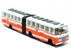 1:76 Scale Orange NO. 55 ShangHai SK661F Die-Cast Bus Model