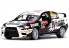 1:43 Scale Black WRC Diecast Mitsubishi Lancer Evolution X Model