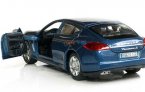 1:28 Scale Black / Blue / Red Diecast Porsche Panamera Toy