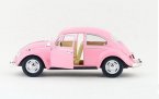 Pink / Blue / Creamy White 1:24 Diecast 1962 VW Beetle Model