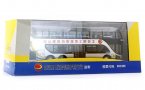 Silver 1:64 Diecast Asiastar JS 6130SHJ Double Decker Bus Model