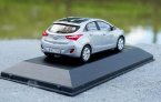 1:43 Scale Silver / Blue Premium-X Diecast Hyundai I30 Model