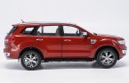 1:18 Scale Red Diecast Ford Everest SUV Model