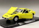 Yellow 1:24 Scale Whitebox Diecast 1970 Opel GT 1900 Model