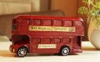 Kids Green / Red London Double Decker Bus Saving Box Toy