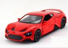 Kids 1:32 Scale Red / Blue / Yellow Diecast Zenvo ST1 Toy