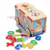 Kids Wooden Digital Big Educational Bus Toy