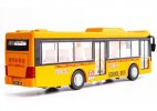Kids Yellow Pull-Back Function Diecast School Bus Toy