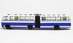 Blue 1:76 Scale NO. 68 ShangHai SK661F Diecast Bus Model