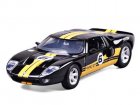 Black-Yellow 1:24 Scale MotorMax Diecast Ford GT Concept Model