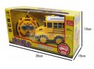 Kids Yellow Plastics Full Function R/C School Bus Toy