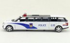 Long Size Kids White Diecast Land Rover Range Rover Police Toy