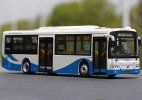 1:43 Scale White-Blue Diecast Sunwin Shanghai City Bus Model