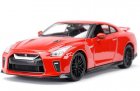 Red / White 1:24 Scale Bburago 2017 Diecast Nissan GT-R Model