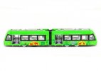 Kids Red / Green / Blue Diecast Articulated Trolley Bus Toy