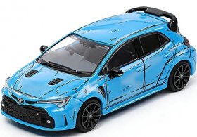1:64 Scale Blue Diecast Toyota Corolla GR Model