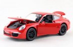 Kids 1:32 Scale Yellow / Red Diecast Porsche 911 Carrera S Toy