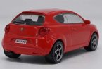 1:43 Scale Red Diecast Alfa Romeo MiTo Model