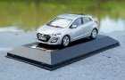 1:43 Scale Silver / Blue Premium-X Diecast Hyundai I30 Model