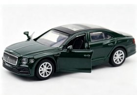 1:47 Wine Red /Dark Green Diecast Bentley Flying Spur Hybrid Toy