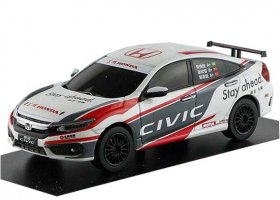 White 1:43 Scale Diecast Honda CIVIC Sport Turbo Model