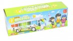 Kids White / Red / Green Plastics Electric Tour Bus Toy