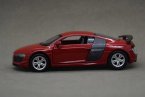 1:43 Scale Red / White Kids Diecast Audi R8 GT Car Toy