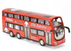 Red Hong Kong Panda Road Show Kid Die-cast Double Decker Bus Toy