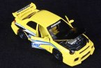 Yellow 1:24 Scale Bburago Diecast Subaru Model