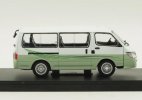 1:43 Scale White-Green Diecast Jinbei Hiace Van Model