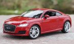 Red / White 1:24 Scale Diecast 2014 Audi TT Coupe Model