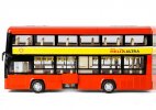 1:48 Scale Helix Ultra Orange Kids Diecast Double Decker Bus Toy