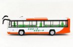 Orange / Blue / Green Pull-Back Function Die-Cast City Bus Toy