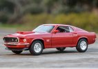Red / Black 1:24 Welly Diecast 1969 Ford Mustang Boss 429 Model