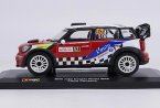 Red 1:32 Scale Bburago Diecast Mini Cooper WRC Model