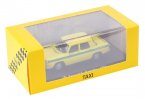 Yellow 1:43 Scale Diecast 1970 Renault 8 Taxi Model