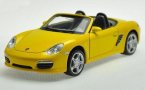 Kids Yellow /Red / Blue 1:32 Scale Diecast Porsche Boxster S Toy