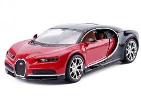 1:24 Scale Maisto Blue /Red / Gray Diecast Bugatti Chiron Model