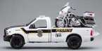 1:24 Scale White MaiSto Police Die-Cast Ford F350 Pickup Model