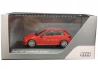 Red 1:43 Scale Diecast Audi A3 Sportback e-tron Model