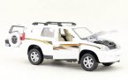 White 1:32 Scale Kids Toyota Diecast LAND CRUISER PRADO Toy