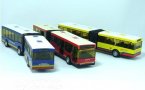 Pull-back Long Sizes Blue / Red / Yellow City Bus Toy